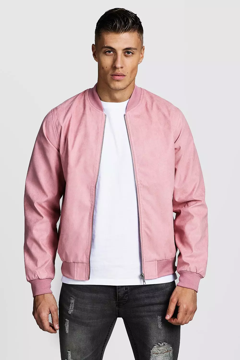 Boohooman on sale suede jacket